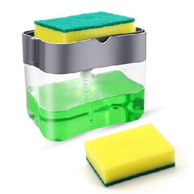 2 In 1 Soap Pump Dispenser And Sponge Holder