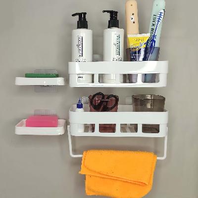 Bathroom Shelf Wall Holder Storage Rack