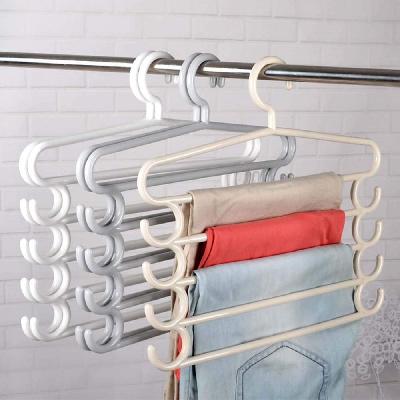 Dharm Impex  Plastic 5 Layer Multipurpose Clothes Hanger