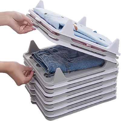 Dharm Impex T-Shirt Organizer Closet Organizer Clothing Trays