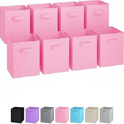 Foldable Cloth Storage 5 Shelves Pink Kids Drawer