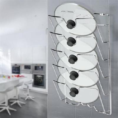 Kitchen Cabinet Pan Cover Storage Rack