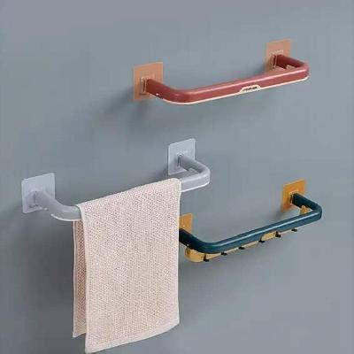 Magic Sticker Plastic Towel Bar (Multi) (1 Pcs)