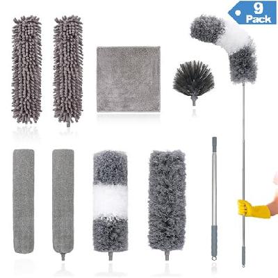 Microfiber Duster For Cleaning With Extension Pole( Stainless Steel