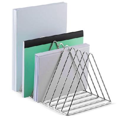 Triangle Shape Organizer Magazine Holder Stand