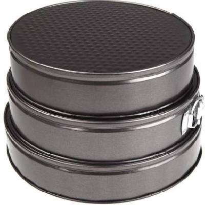 Black Cake Mould- 3 Pcs Cake Mould  ( 18,20,22 CM )