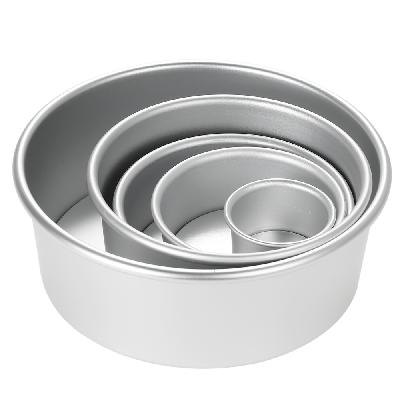 Black Cake Mould- 3 Pcs Cake Mould  ( 22,24,26 CM)