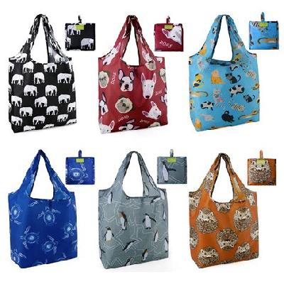 Reusable Grocery Bag, Foldable Portable Shopping Bag To Roll Up