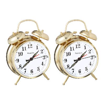 Twin Bell Alarm Clock Golden
