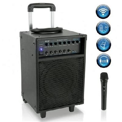 Portable Wireless Rechargeable PA System With Inbuilt Speake