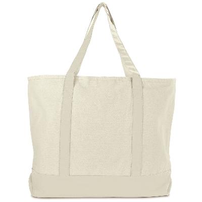 Cotton Canvas Zipper Tote Bags