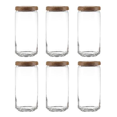 1000 ml Ocean Round Jar With Glass Lid