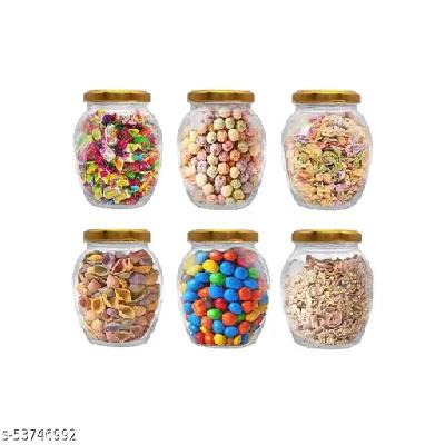 1250ml Matka Shape Pop Jar With Glass Air Tight Lid