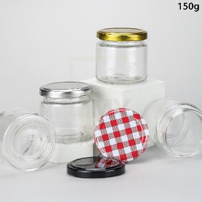 150ml Pop Glass Jar With Glass Air Tight Lid