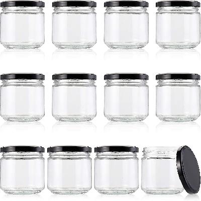 200 ml Glass Jar with Air Tight Black lid