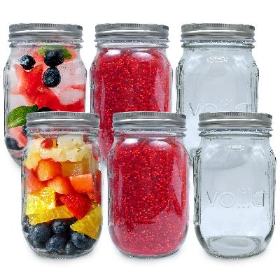 650ML Airtight Storage Transparent Jars with Silicon Clamp Buckle Lid  Kitchen