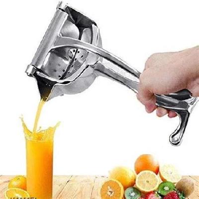 Fruit Juicer Hand Press Instant Orange Presser Hand Press Heavy-Duty Newly Aluminum Alloy -Silver