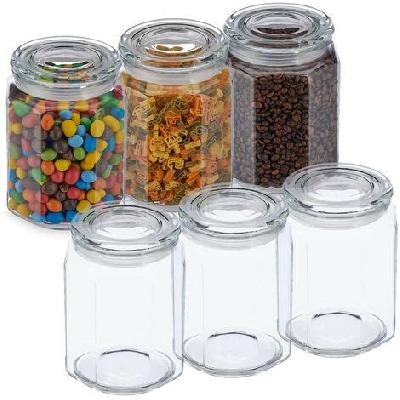 Glass Jars And Containers Kitchen Storage With Airtight Lid 1800ml