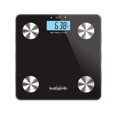 Glass Top Heavy Duty Body Weight Electronic Digital Weighing Machine Scale For Human Black