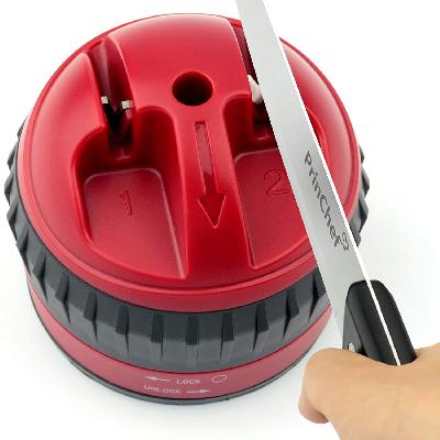 Sharp With 2 Slots Kitchen Suction Cup Knife Sharpener - Kitchen Utility Sharpening Tool