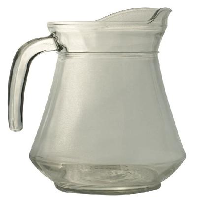 Water Aquatic Glass Jug Pitcher with Glass Lid 1.3 Ltr