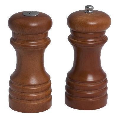 Wood Traditional Imperial Pepper Mill and Salt Shaker Pepper Miller Grinders