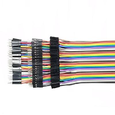 Anil Electronics Store Breadboard Jumper Wires Ribbon Cables Kit, Multicolored (120 Pieces)