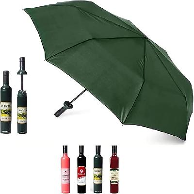0518 Pocket Folding Wine Bottle Umbrella