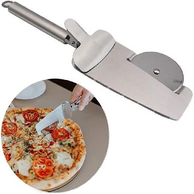 0725 Stainless Steel Wheel Curly Pizza Cutte pastry Cutter Sandwiches Cutter