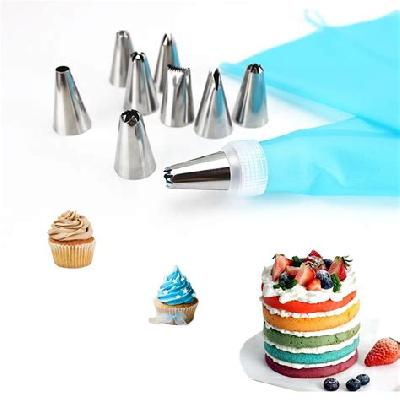 1153 Cake Decorating Nozzle with Piping Bag (Pack of 6)
