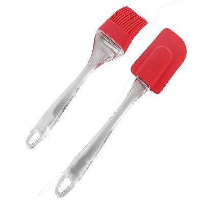 2153 Silicone Spatula And Pastry Brush Special Brush For Kitchen Use