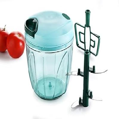 2 in 1 Handy Vegetable Chopper Cutter with 5 Blades (1000 Ml)2180A