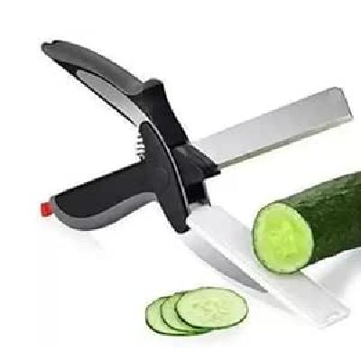 Clever Cutter 2 in 1 Food Chopper Slicer Dicer Vegetable Fruit Cutter(0107 )