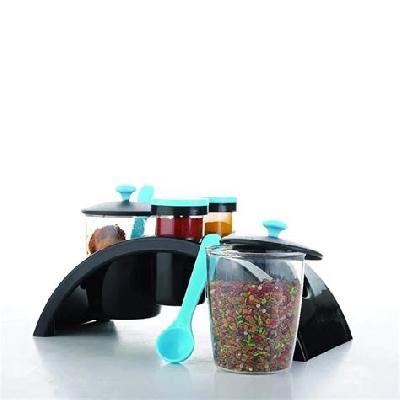 Multipurpose Pickle Jar Set (Multicolour, 4 pcs)0163