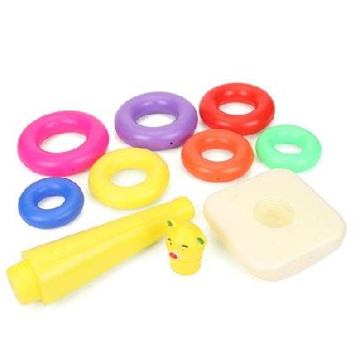 Plastic Baby Kids Teddy Stacking Ring Jumbo Stack Up Educational Toy 7pc(8016)