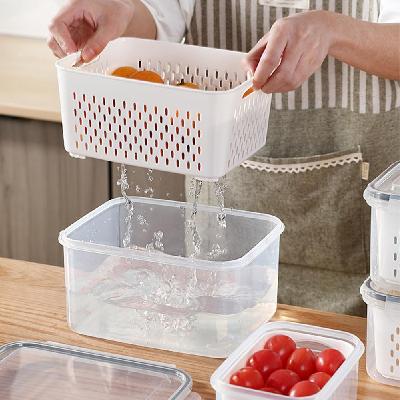 Refrigerator Organizer Fresh-Keeping Box Case Kitchen Storage Box(2518)