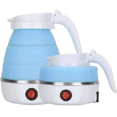 Silicone Foldable Collapsible Electric Water Kettle Camping Boiler(2137)