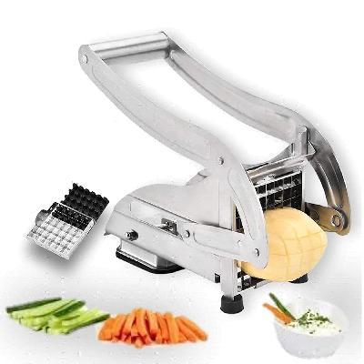 Stainless Steel Salad Vegetable Potato Chips Cutter Chopper(2330)