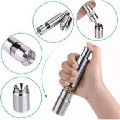Black Pepper Grinder Crusher Mill Stainless Steel Hand Thumb Press Set Machine With Stylish Design