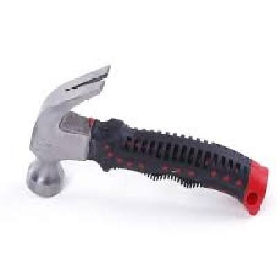 Carpenter Claw Hammer Horn Hammer Lifesaving Broken Window Hammer Handle Rubber Grip Mini