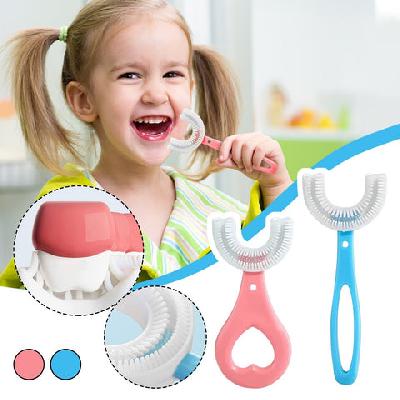 Children Kids U Shape Toothbrush Silicone Teeth Brush