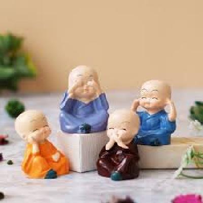 Monk Buddha Set Of 4