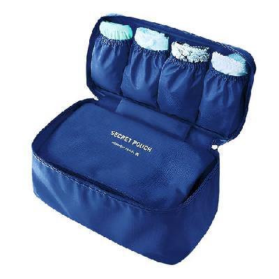 Nylon Toiletry Bag (Navy Blue_EB-87 Variant Lingerie Pouch)