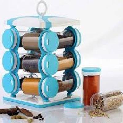 Plastic 12 Jar Spice Rack