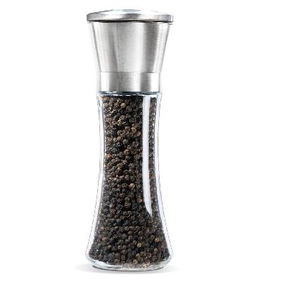 Salt Or Pepper Grinder Brushed Stainless Steel Professional 5 Grade Precision Ceramic Rotor