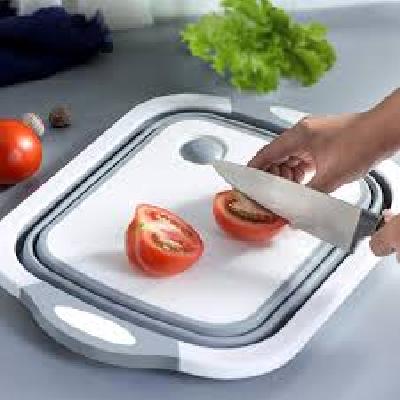 Stainless Steel Kitchen Knife And Chopping Board Set