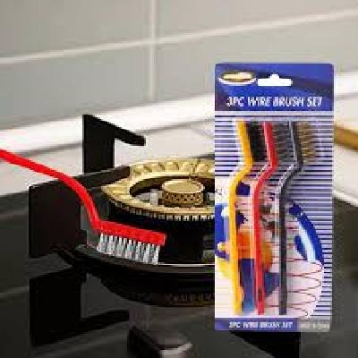 Wire Brush Steel Brass Nylon Cleaning Polishing 7 inch