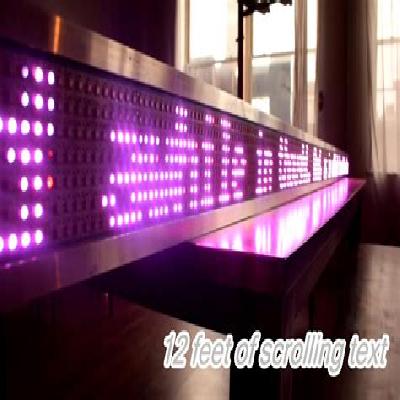 LED Display Scrolling Table