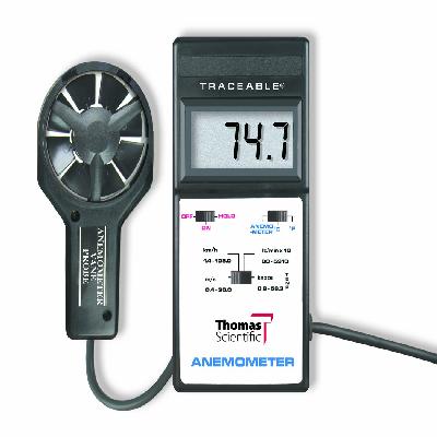 TEMPERATURE AND VANE ANEMOMETER