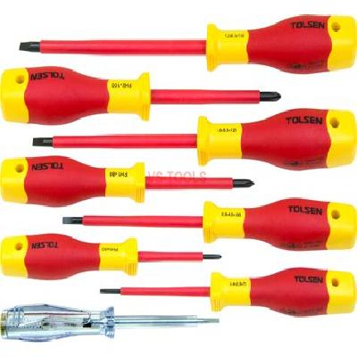 Heavy Handle Flat Tip Insulated Screwdriver